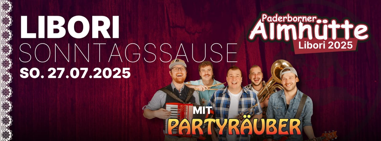 Sonntagssause mit den Partyräubern *keine online Reservierung möglich - einfach vorbeikommen, freie Tische verfügbar*
