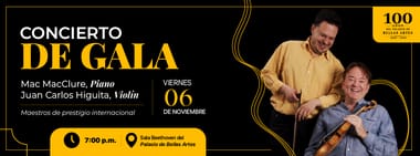CONCIERTO DE GALA 100 AÑOS DEL PALACIO DE BELLAS ARTES