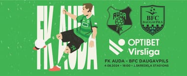 Tonybet Virslīga: FK AUDA – BFC Daugavpils
