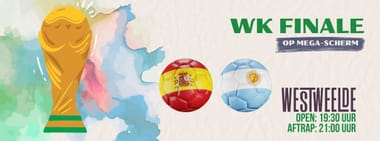 WK finale Spanje-Argentinië op Megascherm bij WestWeelde
