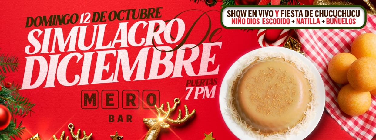 SIMULACRO DE DICIEMBRE EN MERO BAR