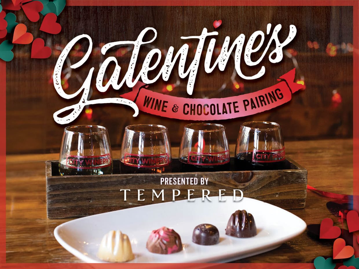 Wine and Chocolate Galentine's Pairing