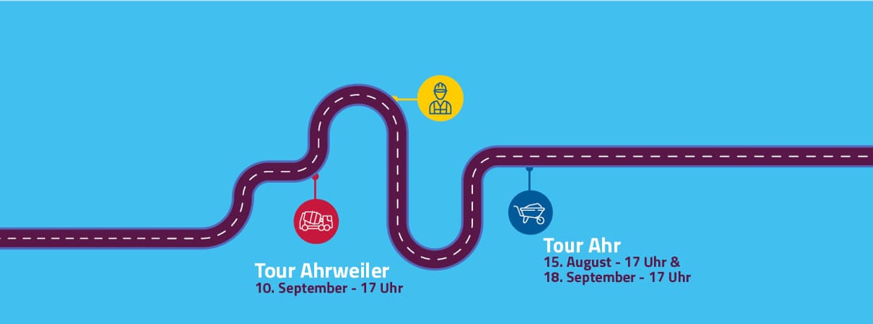 Baustellen Info Touren mit dem Ahrtal-Express