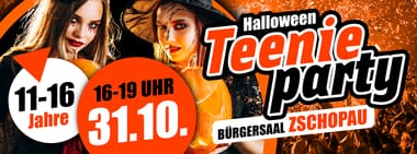 31.10. - TEENIEPARTY Zschopau