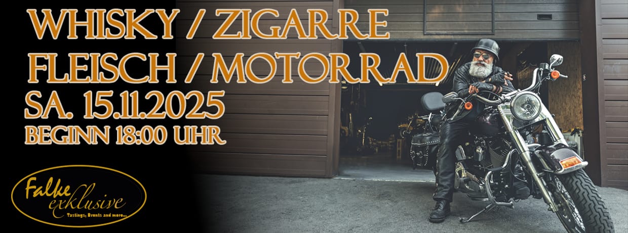 Whisky, Zigarre, Fleisch & Motorräder