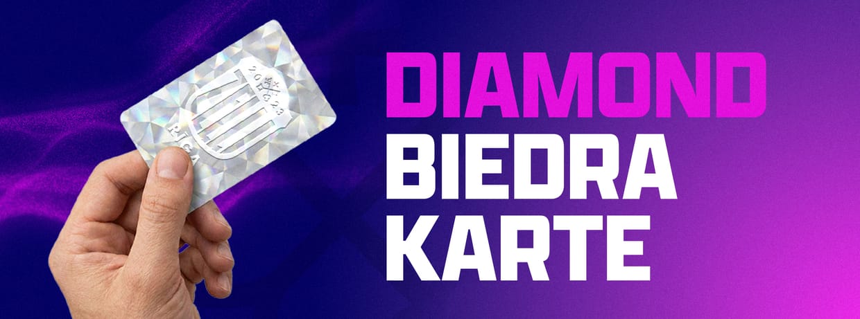 Rīgas Zeļļi 2026./2027. gada sezonas biedra karte - DIAMOND