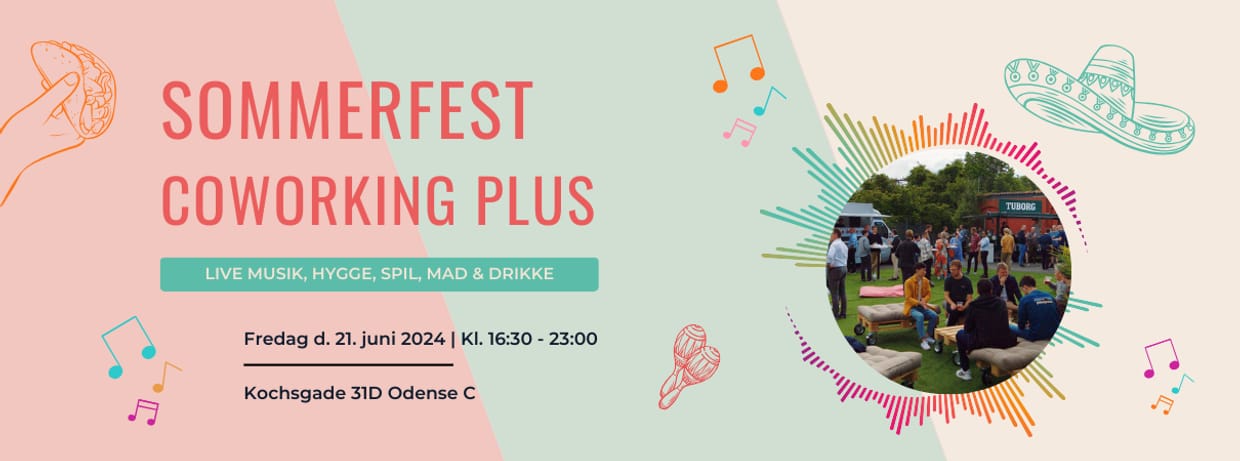 Sommerfest hos Coworking Plus