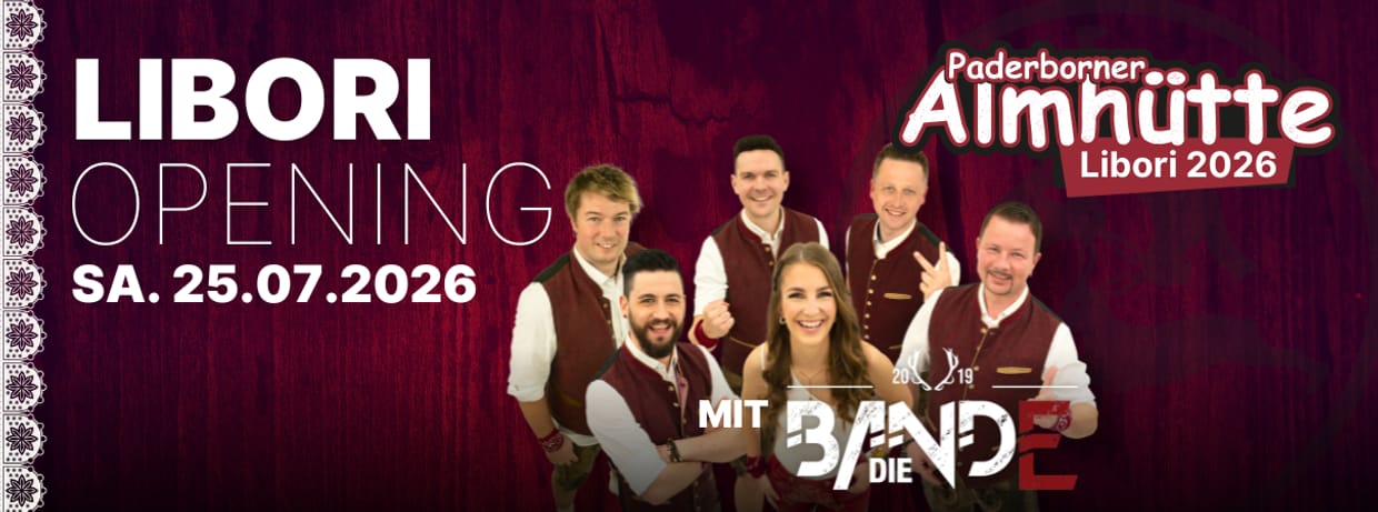 Libori-Opening mit der Partyband "Die Bande"