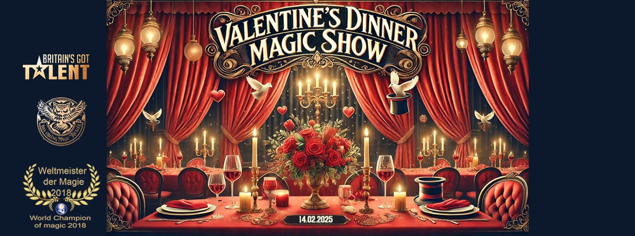 Valentinstag Dinner Magic Show