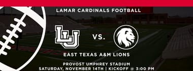 Football 2026 vs East Texas A&M