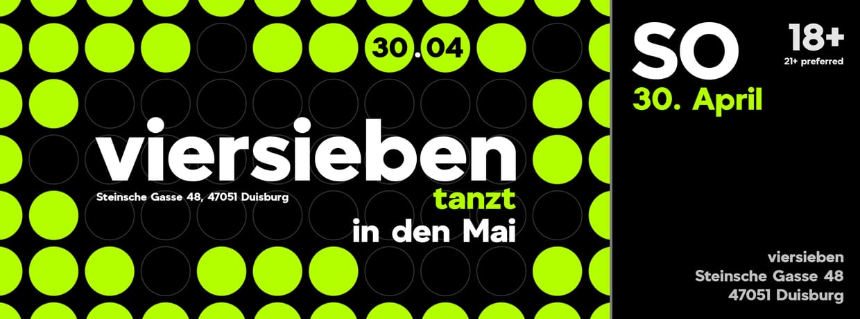 viersieben tanzt in den Mai • 30.04.