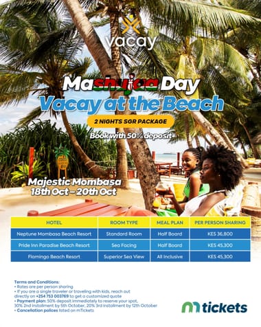 Mashujaa Day Vacay at the Beach