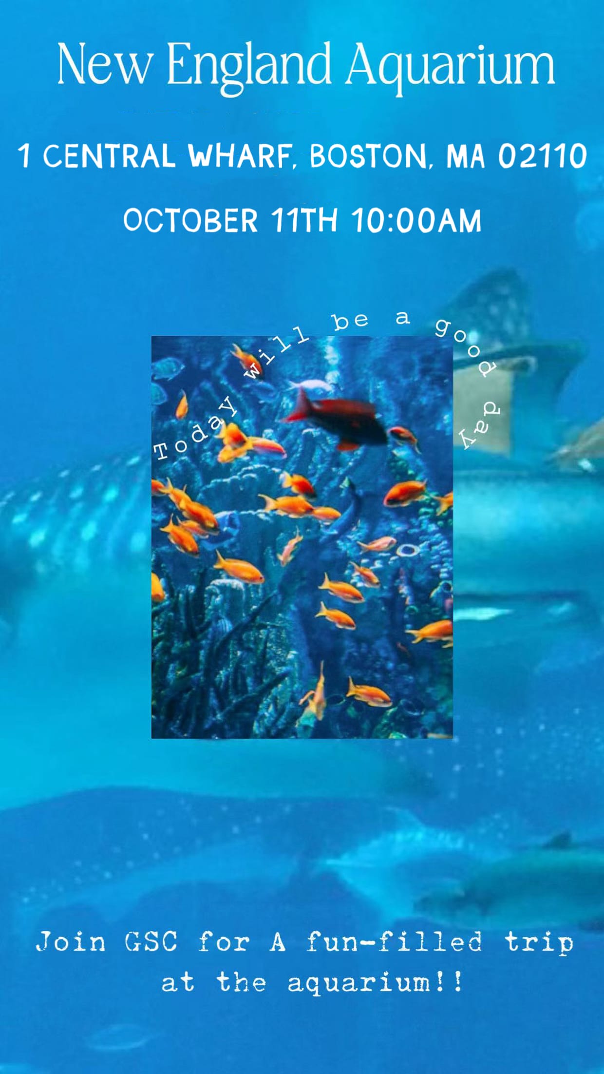GSC: New England Aquarium Tour (Grads only)