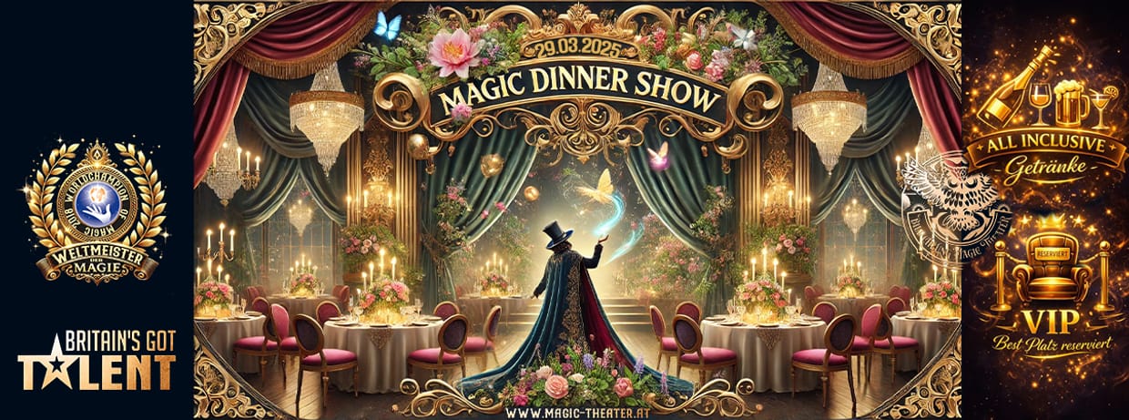 Frühlings Dinner Magic Show