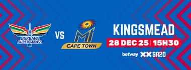 Durban's Super Giants vs MI Cape Town