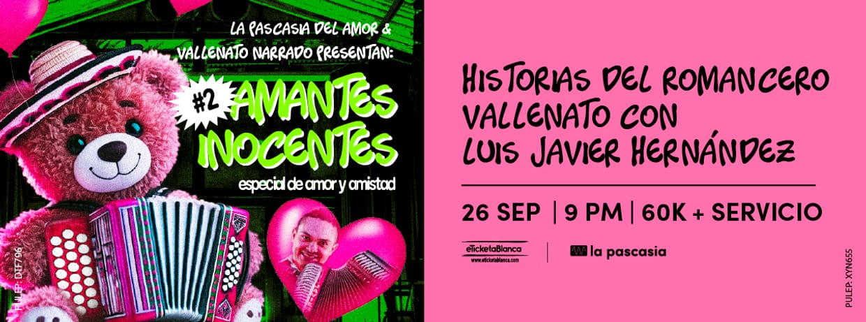 VALLENATO NARRADO CON LUIS JAVIER HERNÁNDEZ PRESENTA AMANTES INOCENTES #2 - ESPECIAL DE AMOR Y AMISTAD