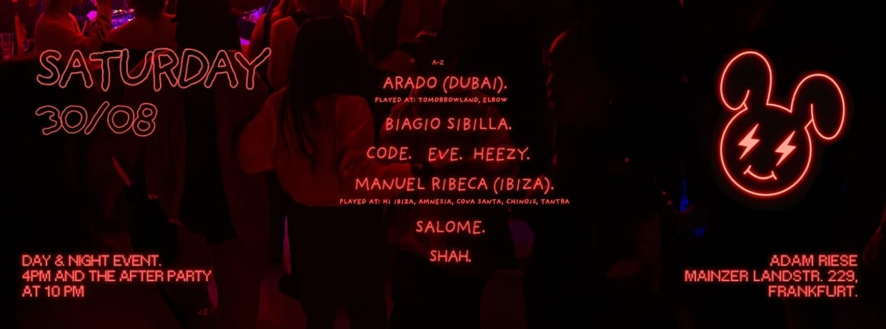 CODE DAY AND NIGHT RAVE SA AUG 30th