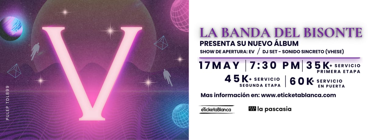 LA BANDA DEL BISONTE PRESENTA SU NUEVO ÁLBUM: V