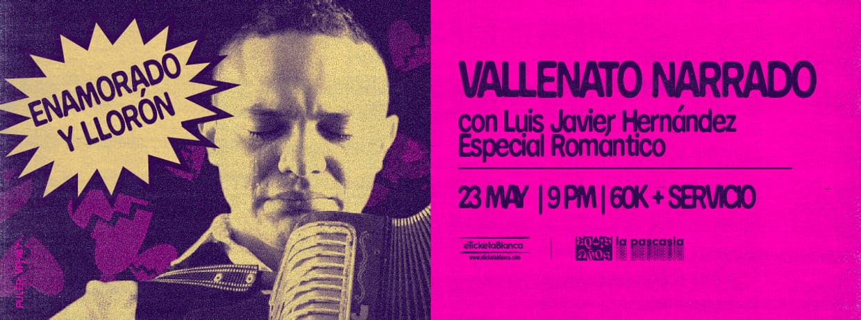 VALLENATO NARRADO, ROMÁNTICO Y LLORÓN CON LUIS JAVIER HERNÁNDEZ