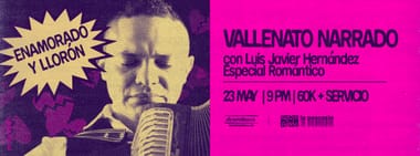 VALLENATO NARRADO, ROMÁNTICO Y LLORÓN CON LUIS JAVIER HERNÁNDEZ