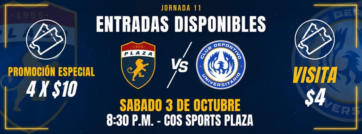 PLAZA AMADOR VS. CD. UNIVERSITARIO