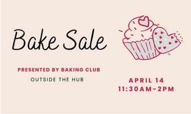 Baking Club Bake Sale