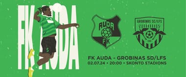Tonybet Virslīga: FK AUDA – Grobiņas SC/LFS