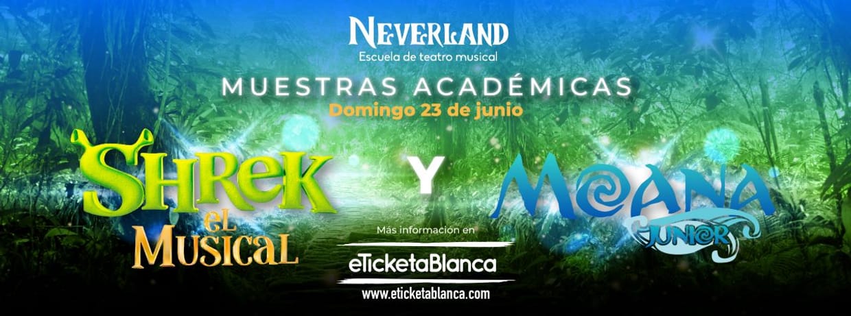 SHREK EL MUSICAL Y MOANA JUNIOR, MUESTRAS ACADEMICAS