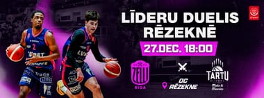 Līderu duelis Rēzeknē: Rīgas Zeļļi vs Tartu Ulikool