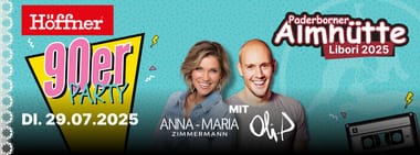 Die große 90er-Party mit Oli.P & Anna-Maria Zimmermann // Keine Reservierungen mehr möglich - TROTZDEM GERNE VORBEI KOMMEN!