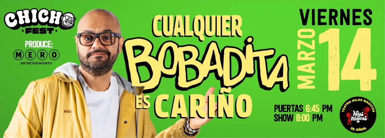 CHICHO FEST EN BOGOTA: CUALQUIER BOBADITA ES CARIÑO