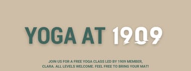 Yoga at 1909