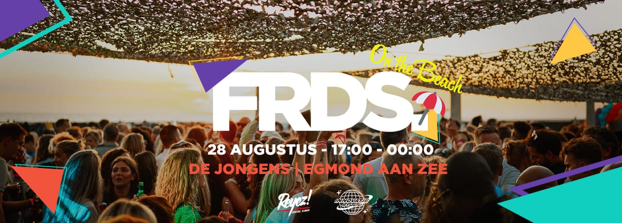 FRDS. On The Beach | 28 augustus 2026 | De Jongens Egmond Aan Zee