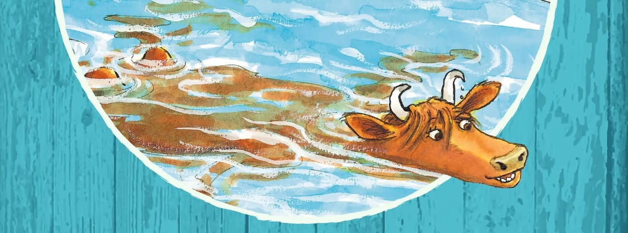 Mama Muh geht schwimmen