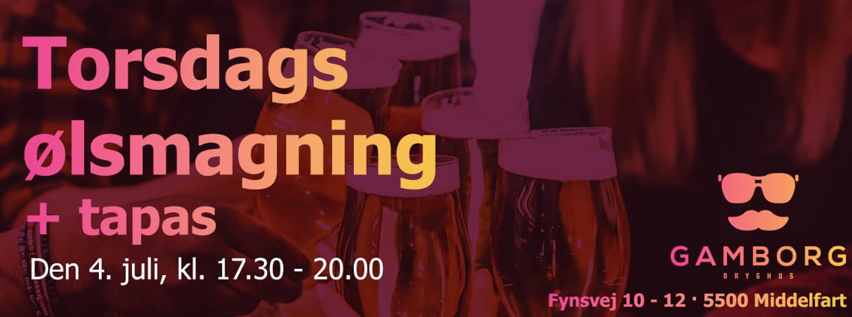 Ølsmagning & Tapas d. 04.07.24