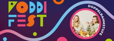 Doppelrahmstufe live beim Poddifest Köln
