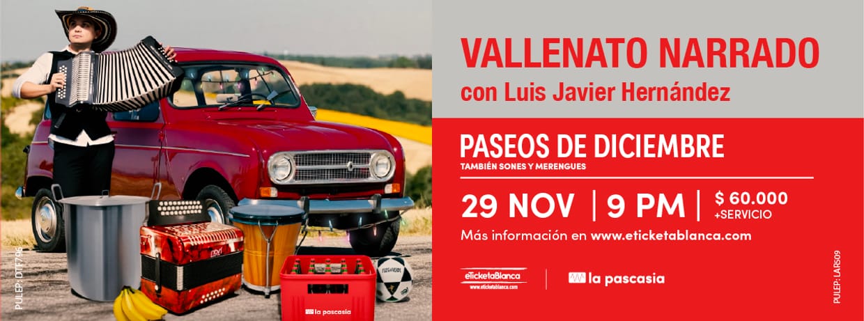 VALLENATO NARRADO CON LUIS JAVIER HERNANDEZ PRESENTA: PASEOS DE DICIEMBRE