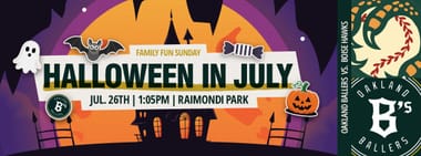 7/26/2026 Oakland Ballers vs. Boise Hawks, Halloween In July