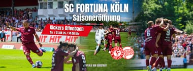 Saisoneröffnung SC Fortuna Köln vs. Kickers Offenbach