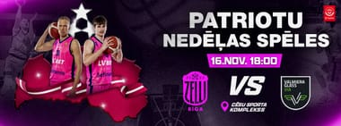 Patriotu nedēļas spēles : Rīgas Zeļļi vs Valmiera Glass/ViA