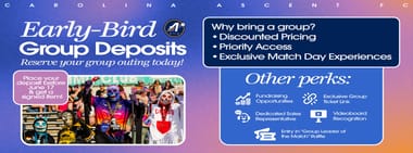 Carolina Ascent FC Group Ticket Deposit - 2026