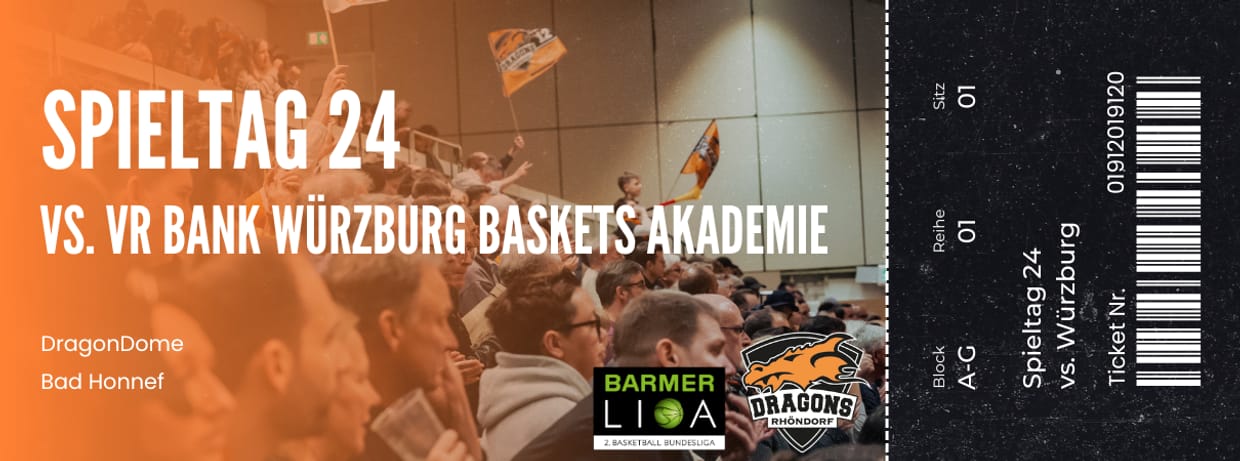 Spieltag 25 | Dragons Rhöndorf vs. VR Bank Würzburg Baskets Akademie