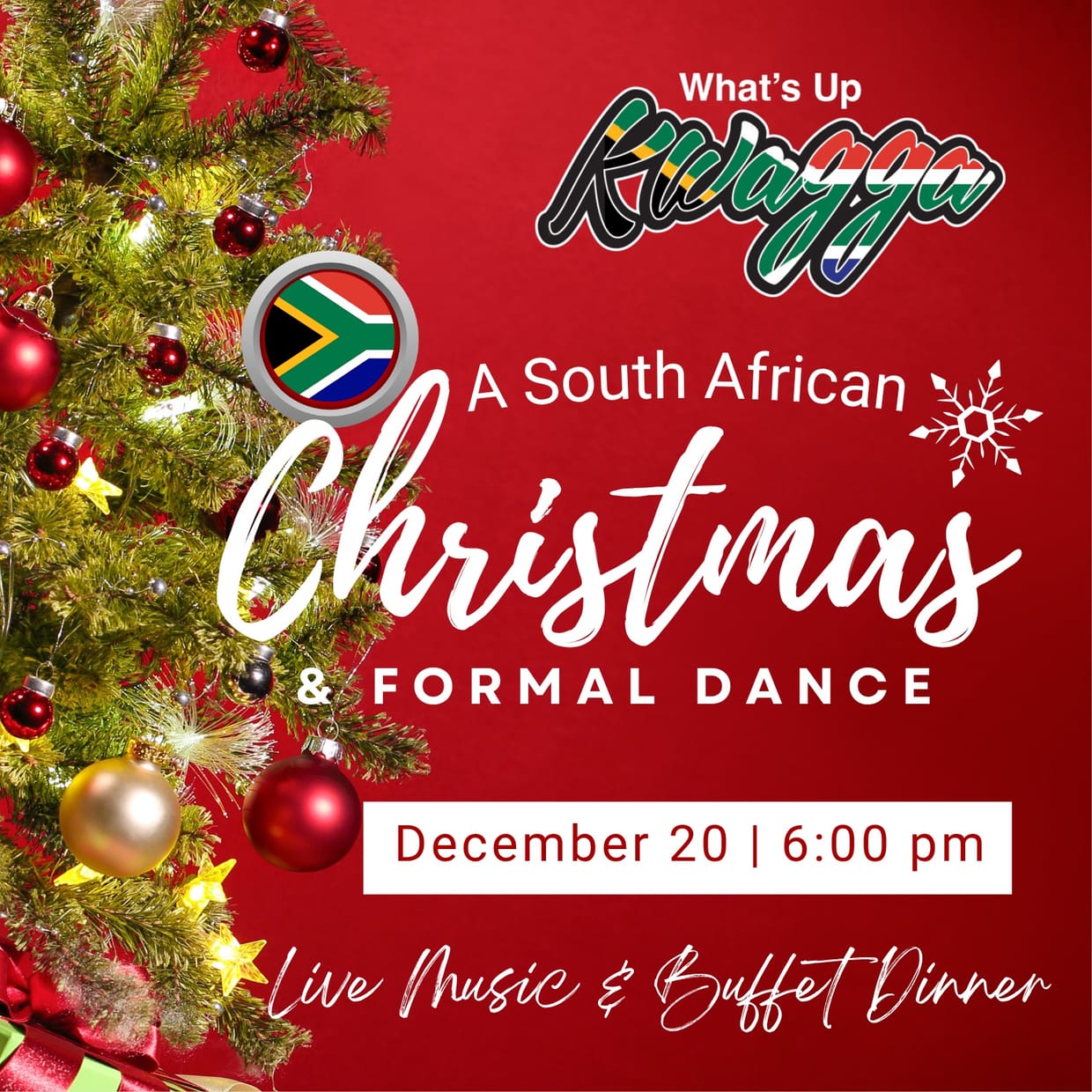 A South African Christmas - Live Music, Formal Dance and Buffet Dinner