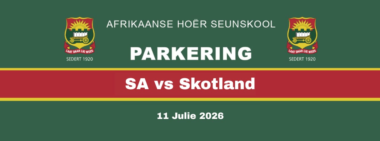 Rugbyparkering SA vs Skotland