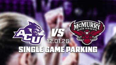 ACU WBB vs McMurry Single Game Parking 