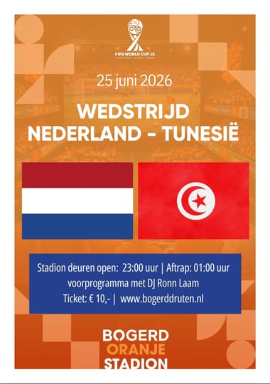 Nederland - Tunesië | Oranje Stadion