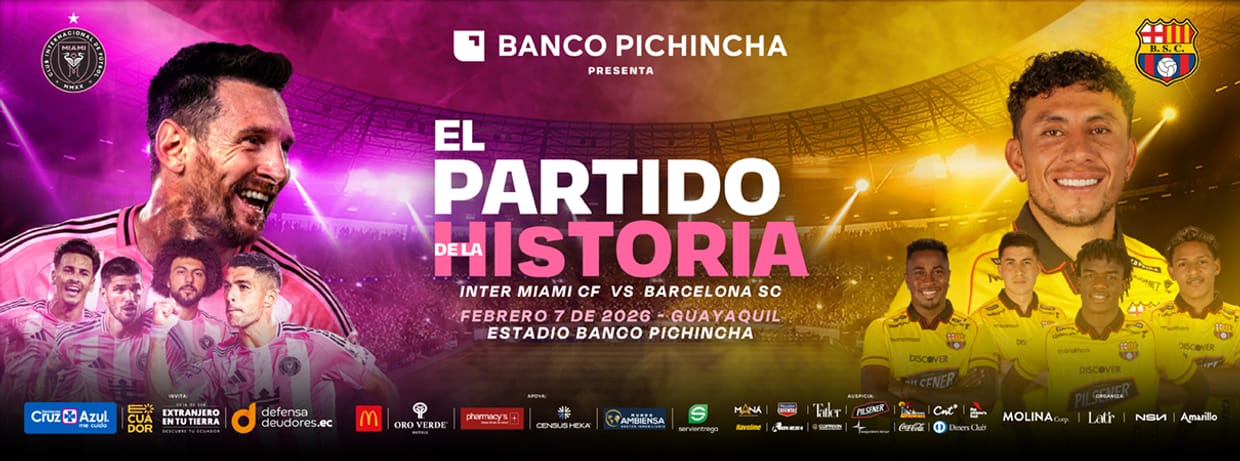 PARTIDO DE LA HISTORIA- INTER MIAMI vs BARCELONA SC-7 DE FEBRERO