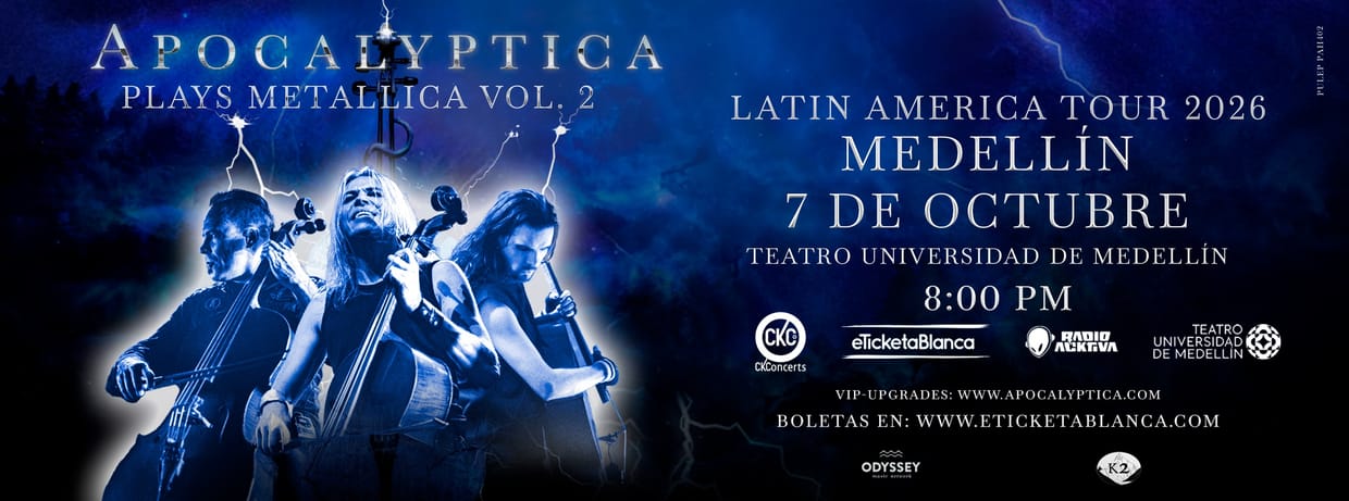 APOCALYPTICA PLAYS METALLICA VOL 2 - SOUTH AMERICA TOUR