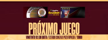 HINCHADA LOCAL VINOTINTO F.C. y LIGA DEPORTIVA UNIVERSITARIA.