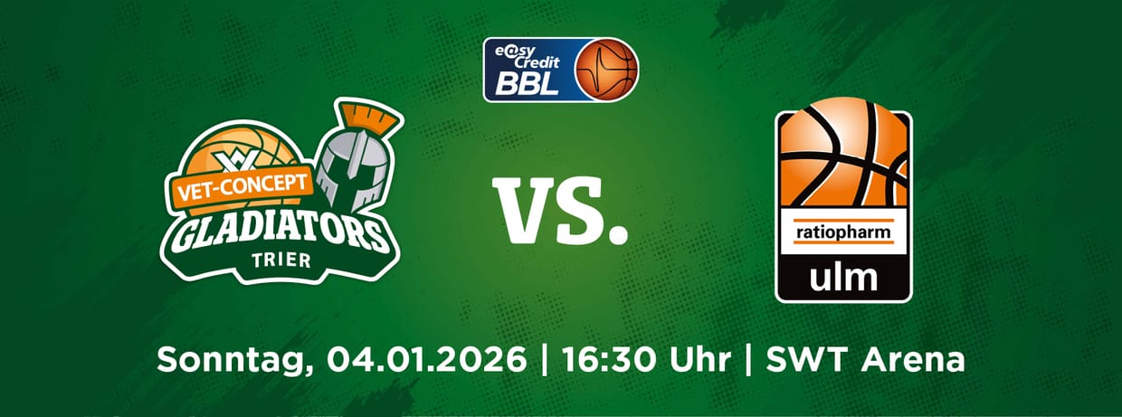 VET-CONCEPT Gladiators Trier vs. ratiopharm ulm